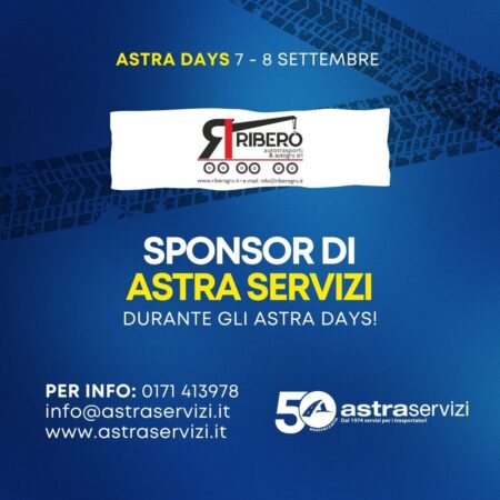 Ribero Autotrasporti & Autogru Srl, sponsor di Astra Servizi durante gli Astra Days