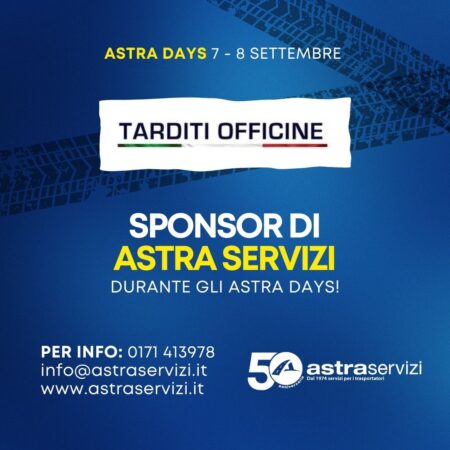 Tarditi Officine, sponsor di Astra Servizi durante gli Astra Days