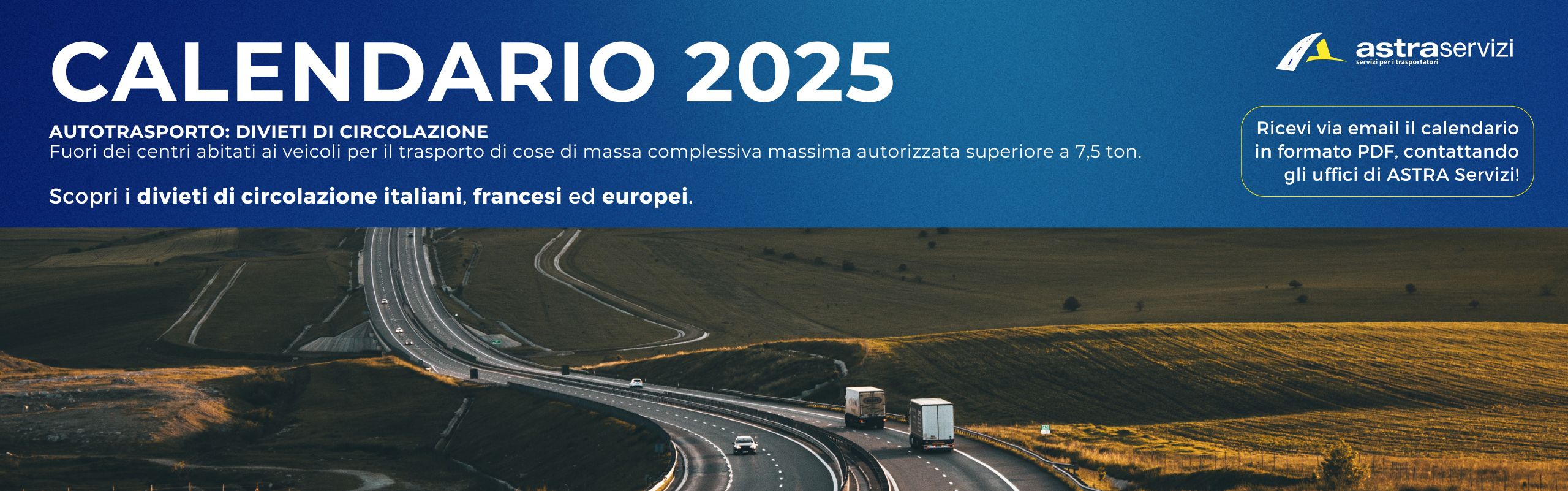 Calendario divieti 2025