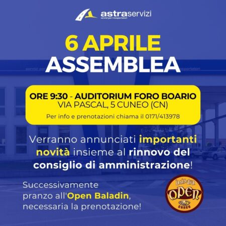 Ci siamo: domenica 6 aprile l’Assemblea INEO Servizi!